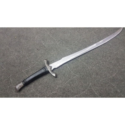D2 Tool Steel Custom Handmade Sword Unique Larry Sword Leather Handle Viking New (1).jpg