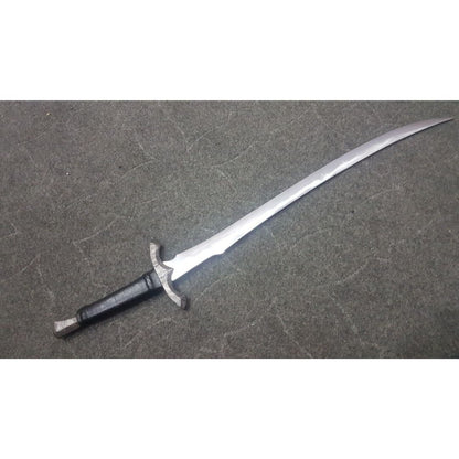 D2 Tool Steel Custom Handmade Sword Unique Larry Sword Leather Handle Viking New