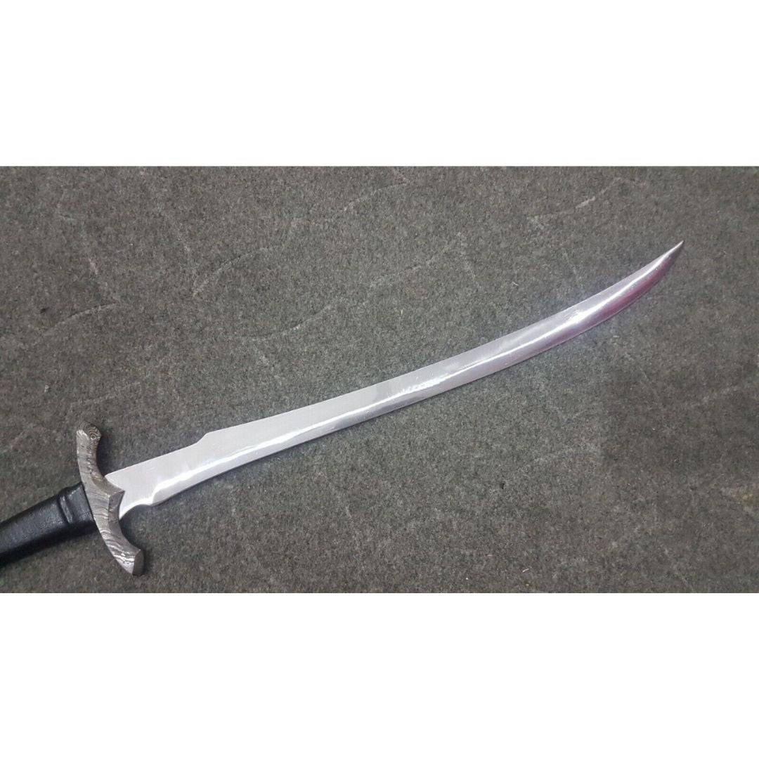 D2 Tool Steel Custom Handmade Sword Unique Larry Sword Leather Handle Viking New (3).jpg