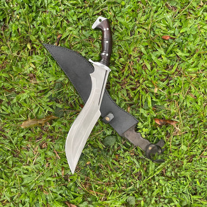 Custom Handmade Carbon Steel Bowie Knife Fixed Blade Full Tang Hunting Survival (4).jpg