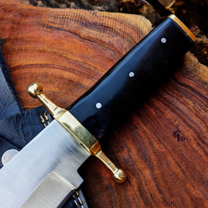 Bowie Knife With Free Engraving  Custom Handmade Bowie D2 Steel Hunting Survival (3).jpg