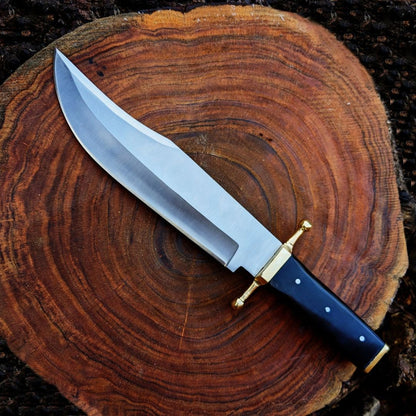 Bowie Knife With Free Engraving  Custom Handmade Bowie D2 Steel Hunting Survival (4).jpg