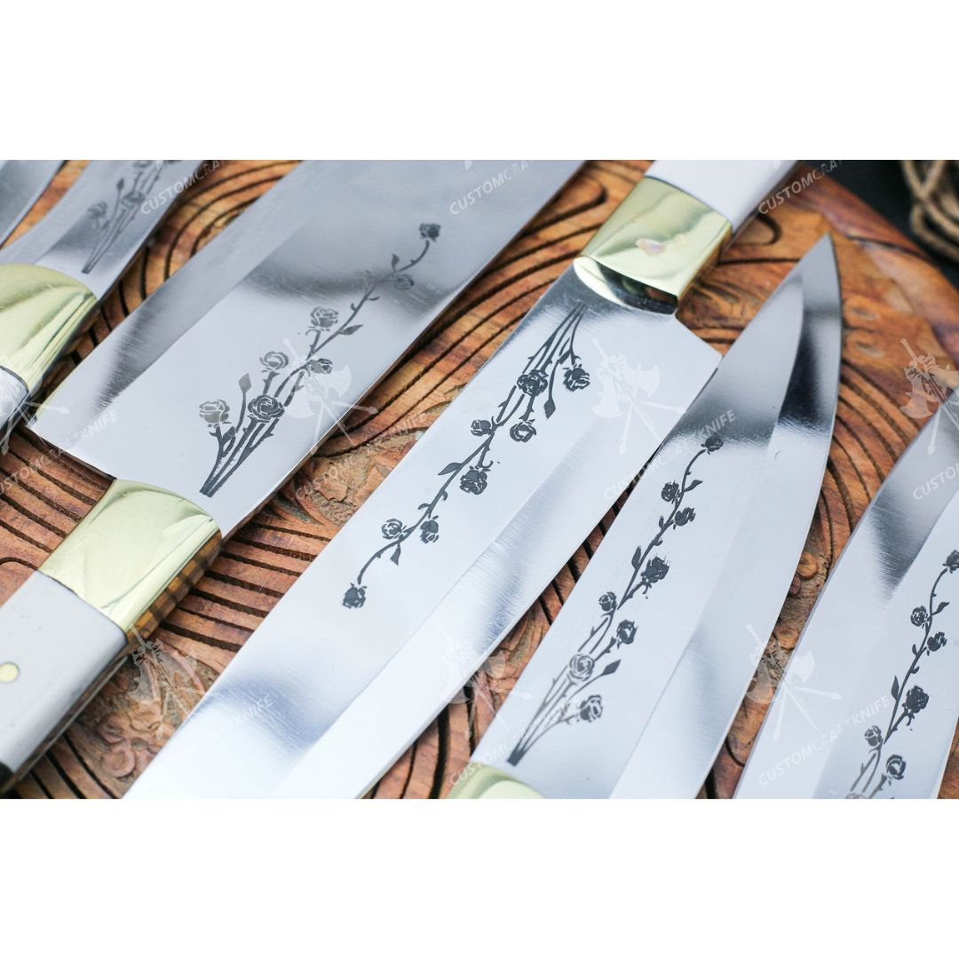 Chef Knife Set Handmade D2 Steel Full Tang Kitchen Knife Set Camel Bone&Buffalow (3).jpg