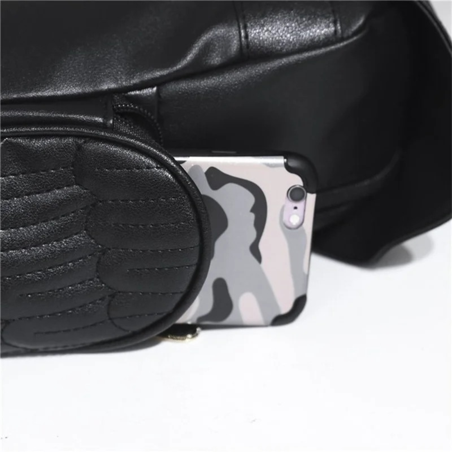 Black PU Leather Owl Backpack for Women (11).png