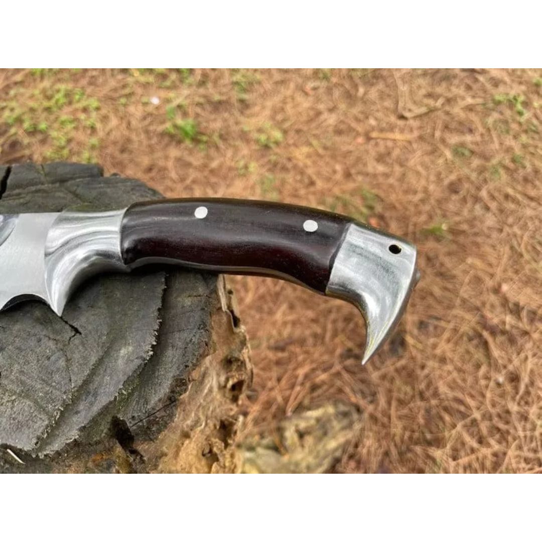 Carbon Steel Forged Bowie Knife Custom Handmade Full Tang Bowie Survival Outdoor (9).jpg