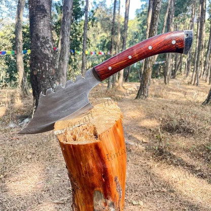 Custom Handmade Viking Bowie Knife Carbon Steel Full Tang Hunting Survival Knife (8).jpg