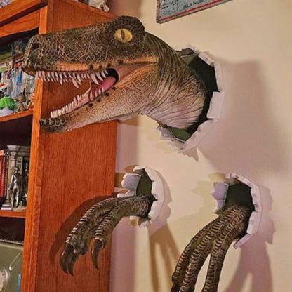 3D Dinosaur Decoration Velociraptor Set Resin Wall Atmosphere Decorative Props