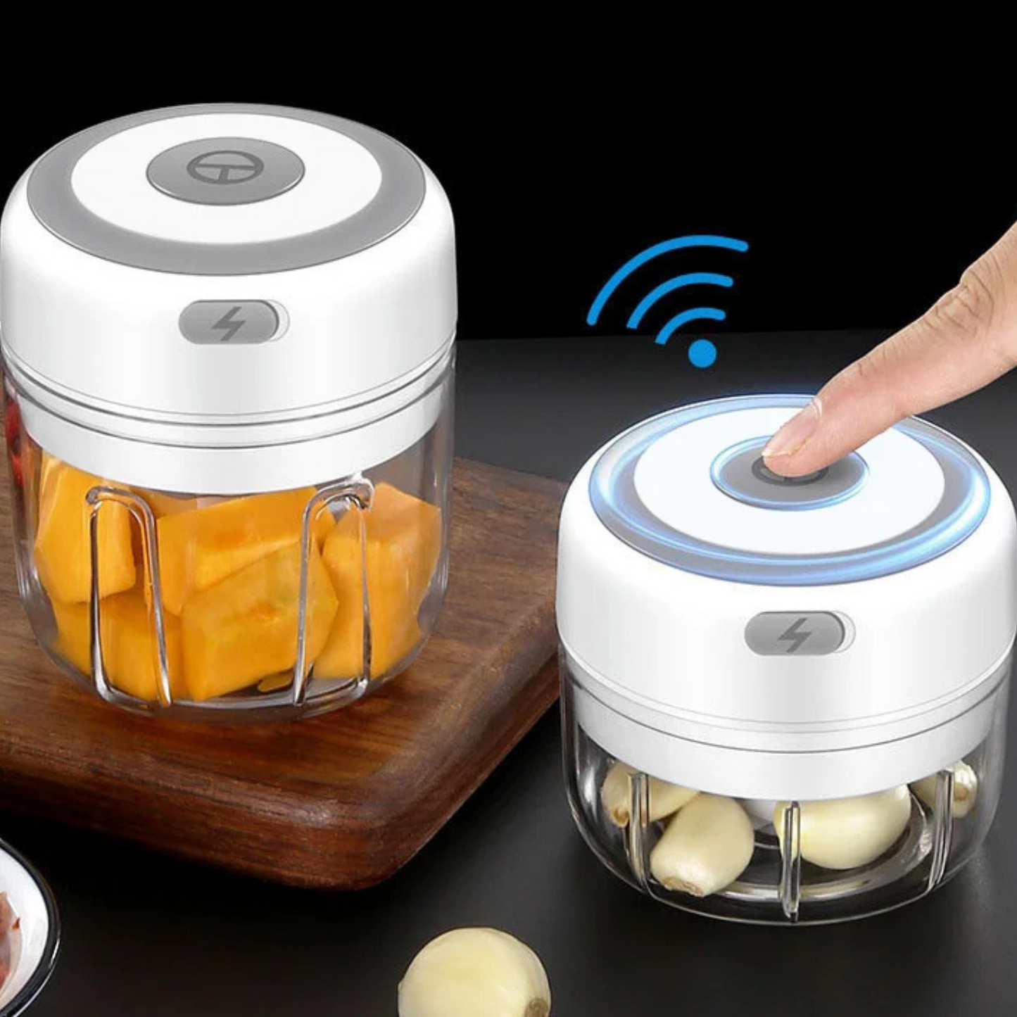 Electric Meat Garlic Grinder meat grinder stainless steel crushed garlic 250ml