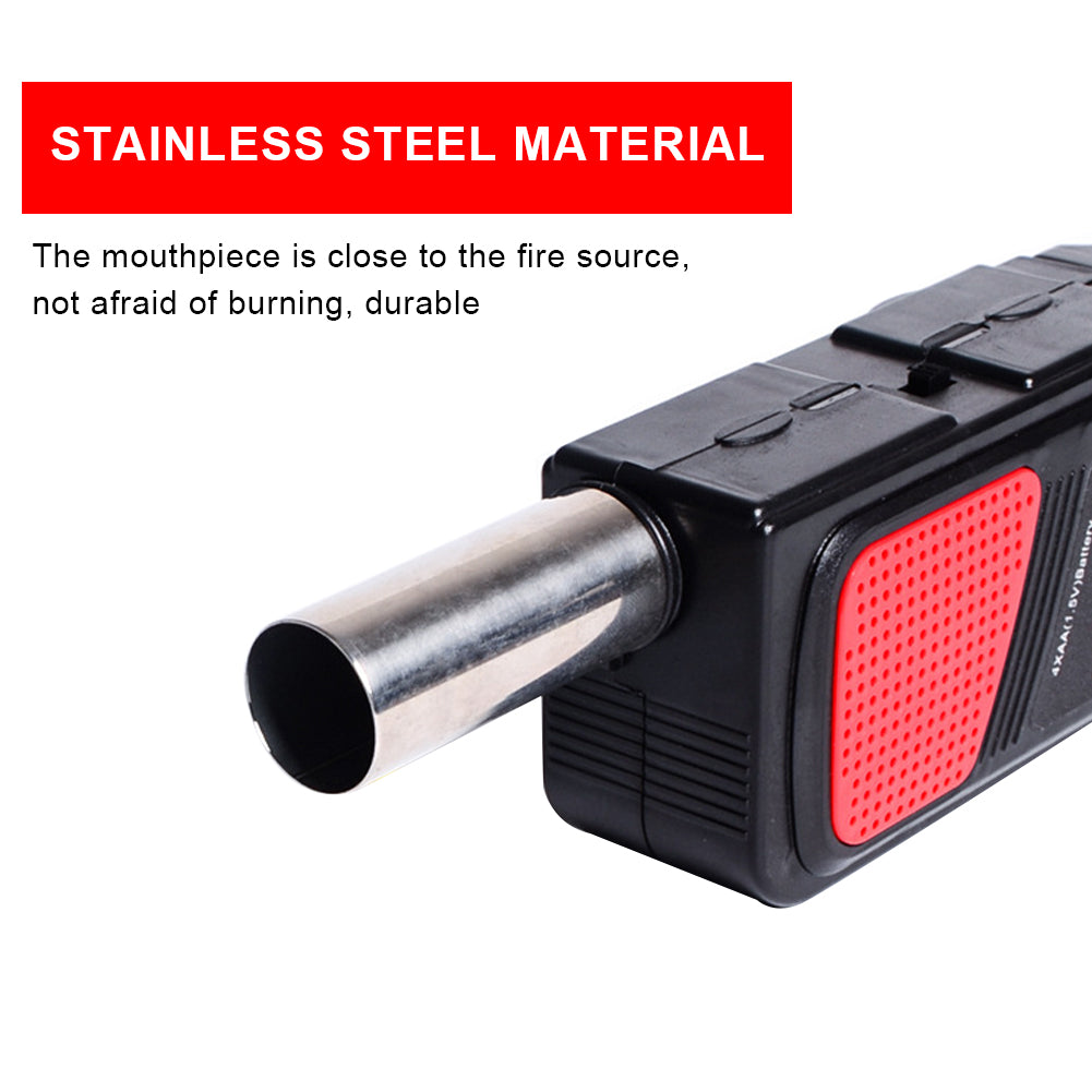 5FGPLMETJMABBQAirBlowerPortableHandheldElectricBBQFanOutdoorCampingBarbecueCharcoalGril