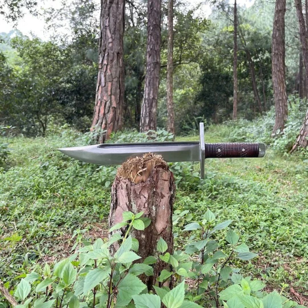 Custom Handmade Saktisali Bowie Knife Full Tang Bowie Survival Outdoor Bowie (6).jpg