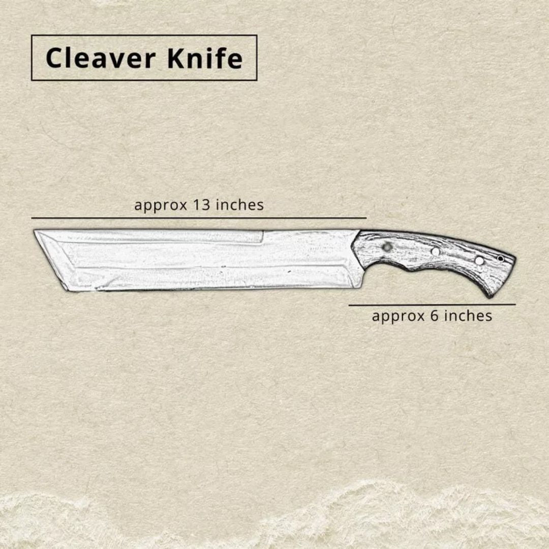 Hunting Machete Knife Full Tang Custom Handmade Survival Knife WSpecial Sheath (3).jpg