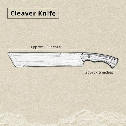 Hunting Machete Knife Full Tang Custom Handmade Survival Knife WSpecial Sheath (3).jpg