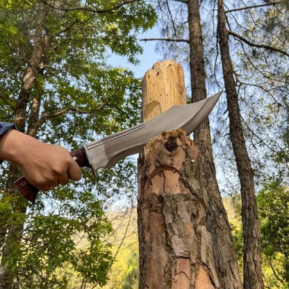 Custom Handmade Tactical Bowie Knife Carbon Steel Forged Bowie Knife Survival (5).jpg