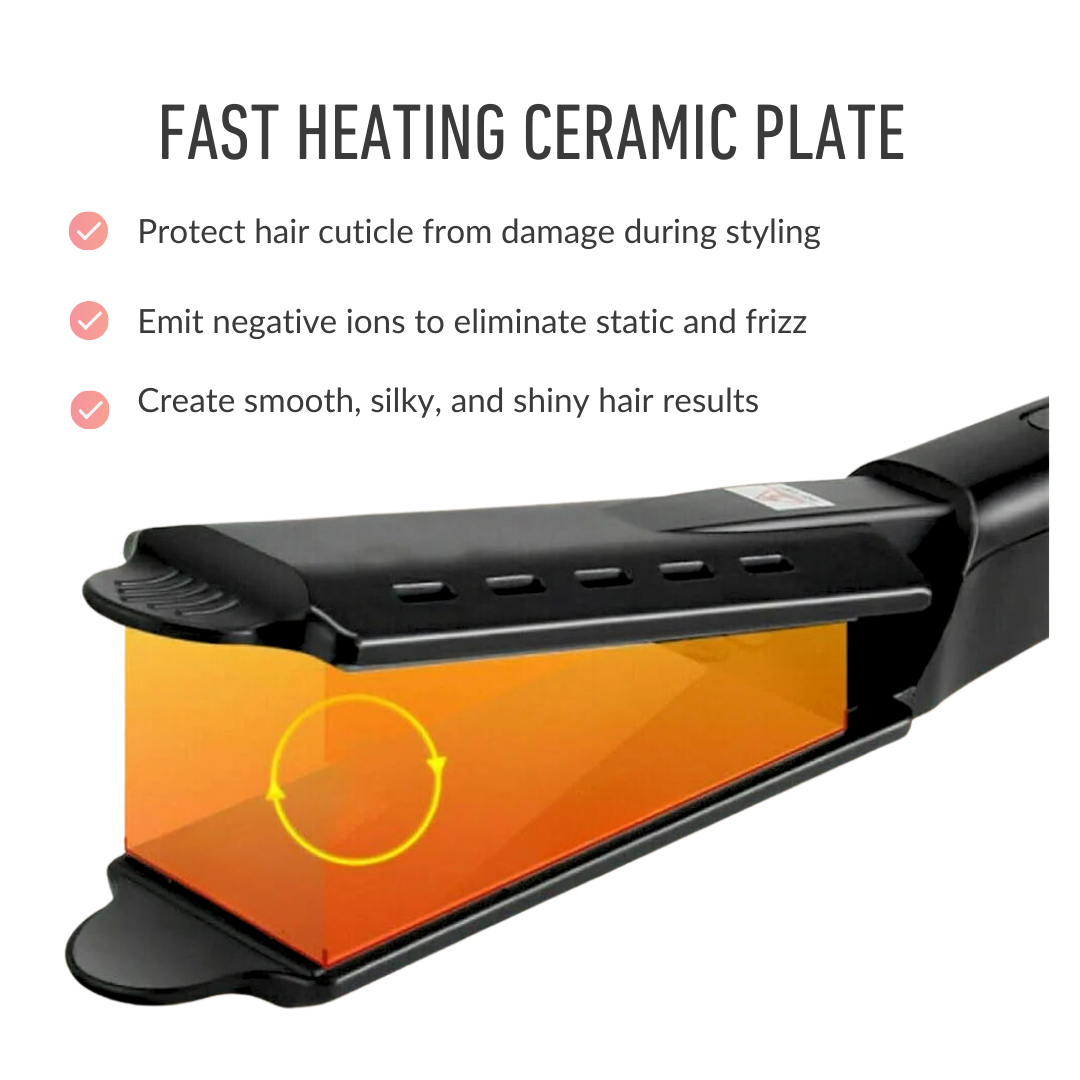 New Ceramic Tourmaline Ionic Flat Iron Hair Straightener 6