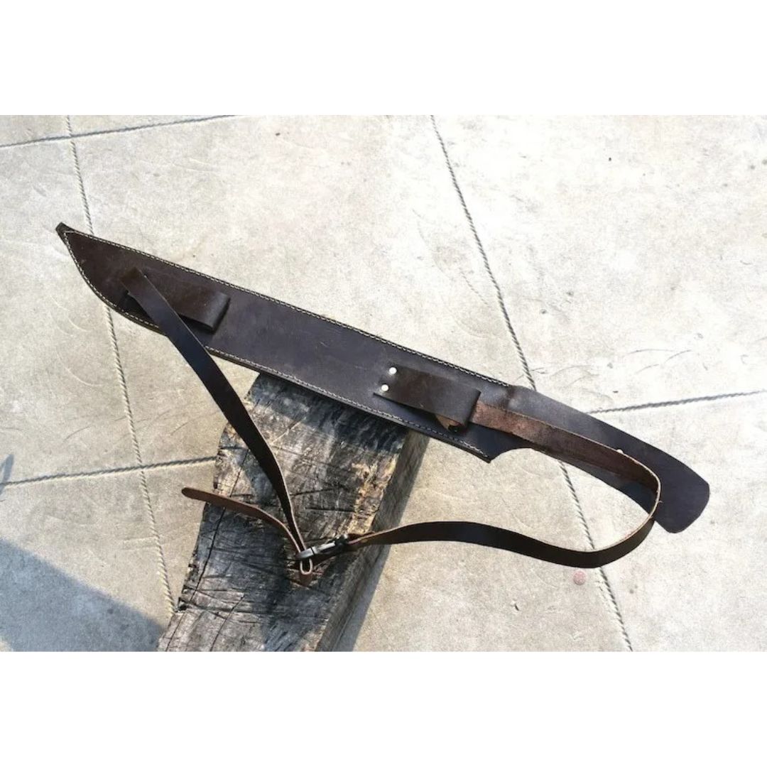 Handmade Carbon Steel Sword Hunting Survival Sword Full Tang Camping Machete (1).jpg