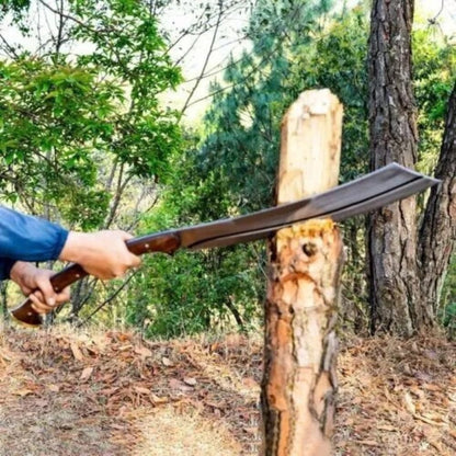 Handmade Carbon Steel Sword Hunting Survival Sword Full Tang Camping Machete Too (7).jpg