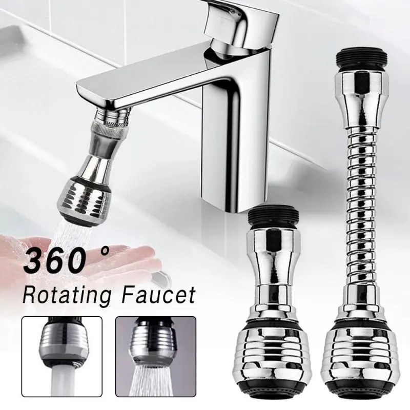 360° Adjustment Kitchen Faucet Extender Dual Mode Water Saving Pressurize Faucet Extender Filter Sprayer Bathroom Gadget