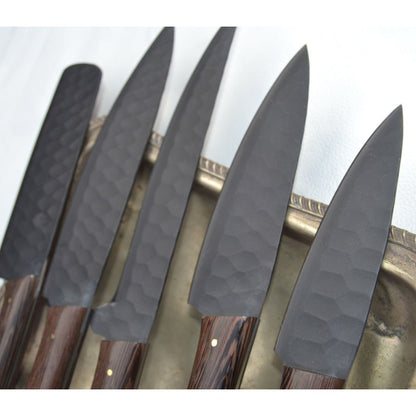 Handmade Carbon Steel Chef Free Engraving Set Full Tang Kitchen Knife Set Camp (4).jpg