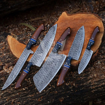 Chef Knife Set Custom Handmade Damascus Steel Full Tang Forged Steel Knife Set 5 (3).jpg