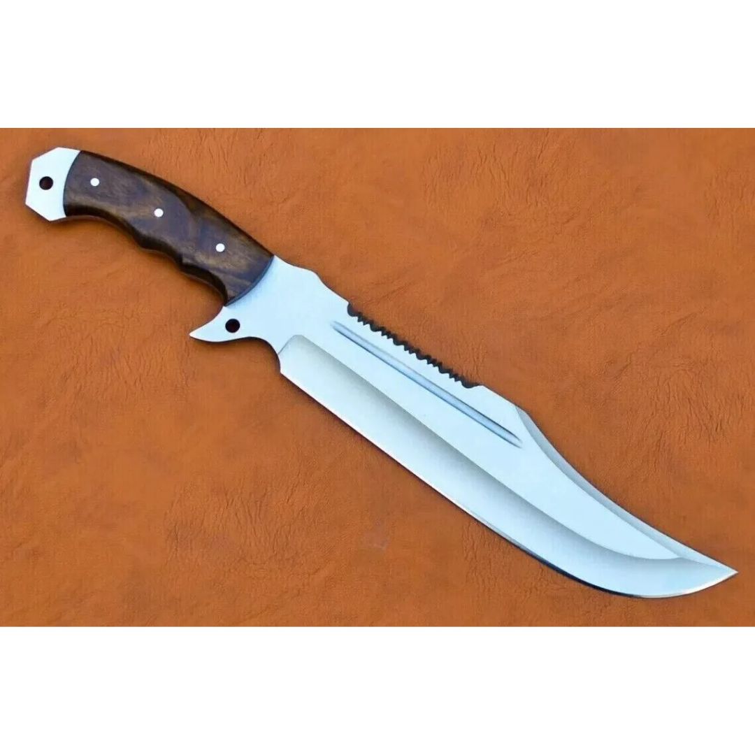 Full Tang Bowie Knife Custom Handmade Survival Bowie Knife Outdoor Camping Bowie (4).jpg