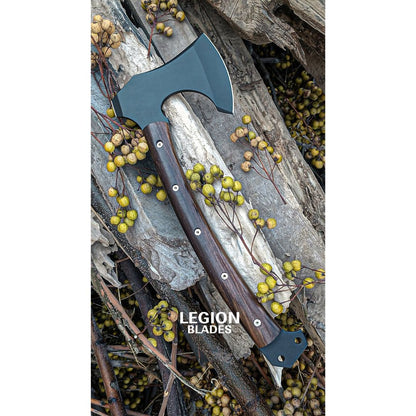 Tactical Tomahawk Handmade Battle Axe, Camping Outdoor Hunting Survival Hatchet (3).jpg