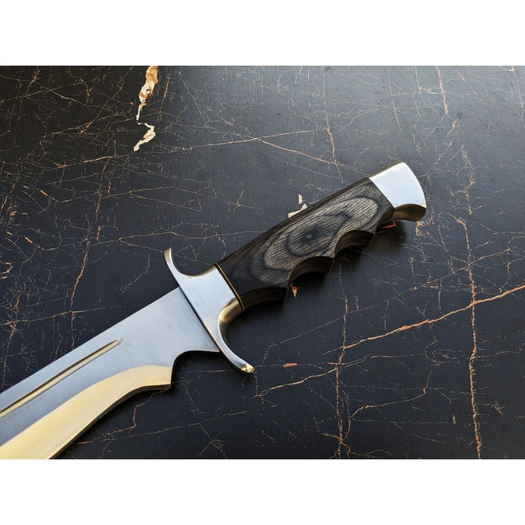Custom Handmade Bowie Knife D2 Tool Steel Survival Bowie Knife Camping Outdoor (4).jpg