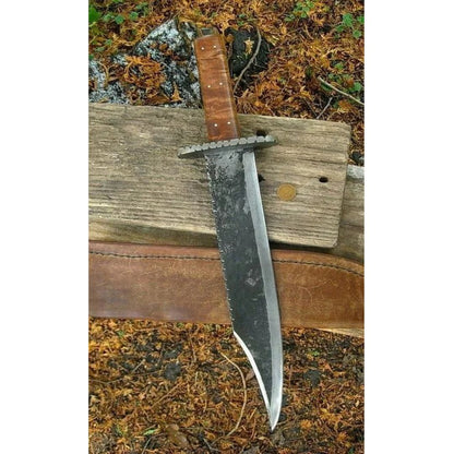 Carbon Steel 1095 Bowie Knife Survival Camping Bowie Hunting Knife Full Tang