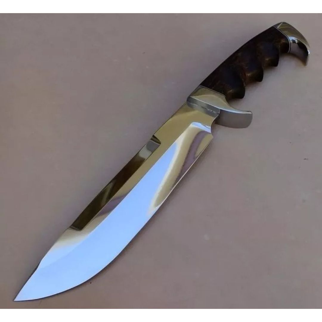 Custom Handmade Bowie Knife Full Tang D2 Tool Steel Survival Knife Outdoor Hunt (1).jpg