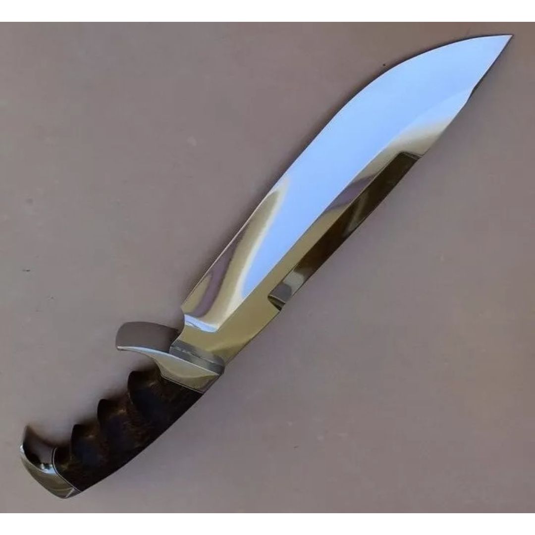 Custom Handmade Bowie Knife Full Tang D2 Tool Steel Survival Knife Outdoor Hunt (2).jpg