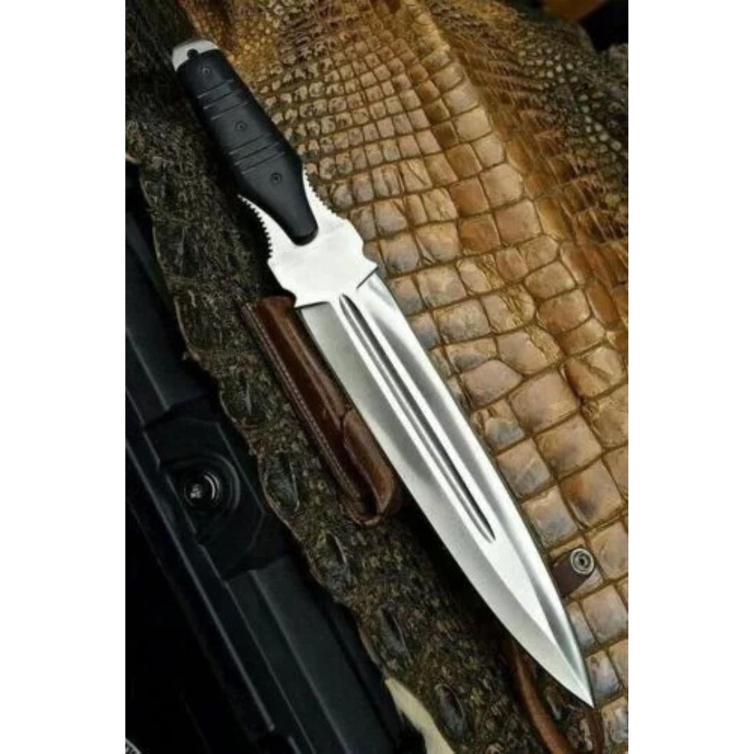 Custom Handmade Dagger Knife Full Tang Micarta Handle Survival Knife Double Edge