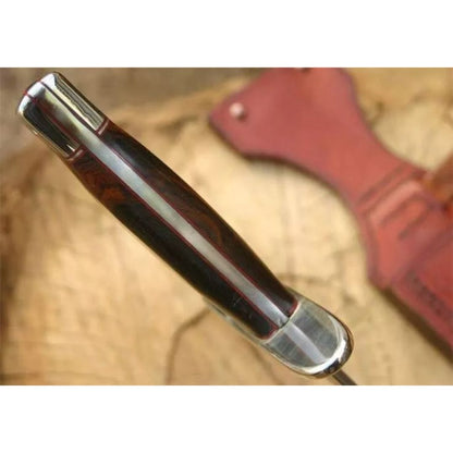Survival Bowie Knife Custom Handmade D2 tool Steel Bowie Camping Knife Full Tang (3).jpg