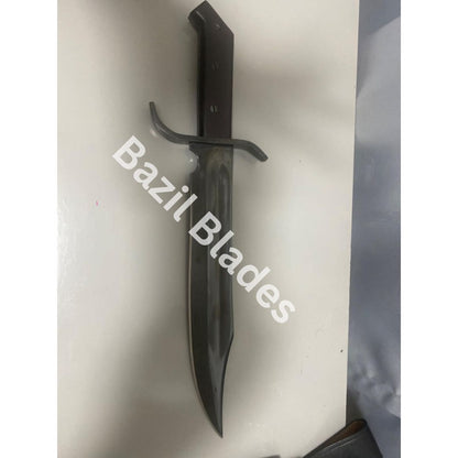 Carbon Steel Bowie Knife Full Tang Hunting Bowie Survival Knife Outdoor Camping (3).jpg