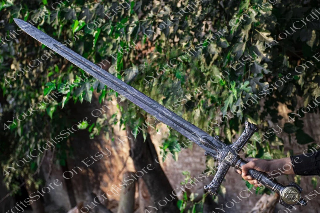 Viking Sword, Hand Forged Sword, Damascus Sword, Long Sword, Sword Real, Sword Handmade,