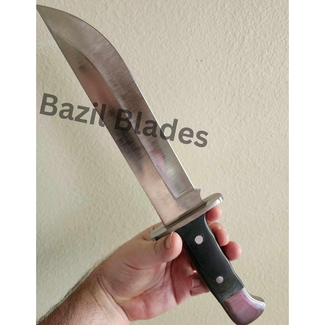 Fixed Blade Bowie Knife Full Tang Handle Bowie Knife D2 Tool Steel Survival Knife