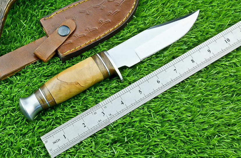 Devotion Edge Custom Hand Forged J2 Steel Blade Bowie Knife, Hunting Knife, CAMPING Knife,