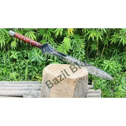 Handmade Sword D2 Steel Viking Sword Full Tang Outdoor Double Edge Hunting (2).jpg