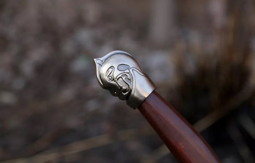Devotion Edge 42 God Of War Replica Leviathan Kratos Axe Handmade Ragnarok With Leather Sheath Gift 2