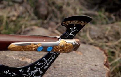 Devotion Edge 42 God Of War Replica Leviathan Kratos Axe Handmade Ragnarok With Leather Sheath Gift 4