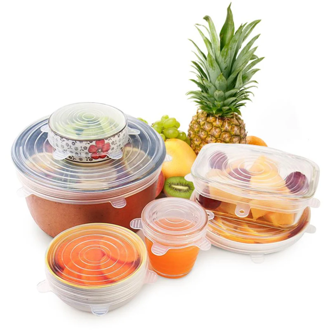 Stretch  Seal Lids 6 Pieces
