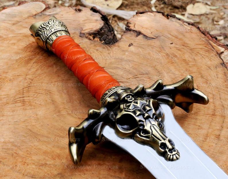 HANDMADE Official Sword Father Conan The Barbarian With Leather Cover Originally Made By Kissaski 0