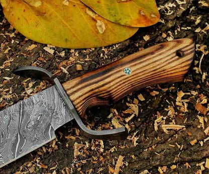Hand Forged Damascus Steel Hunting Bowie Knife  Outdoors Knife Camping Knife  Bushcraft Knife  Christmas Gift 2