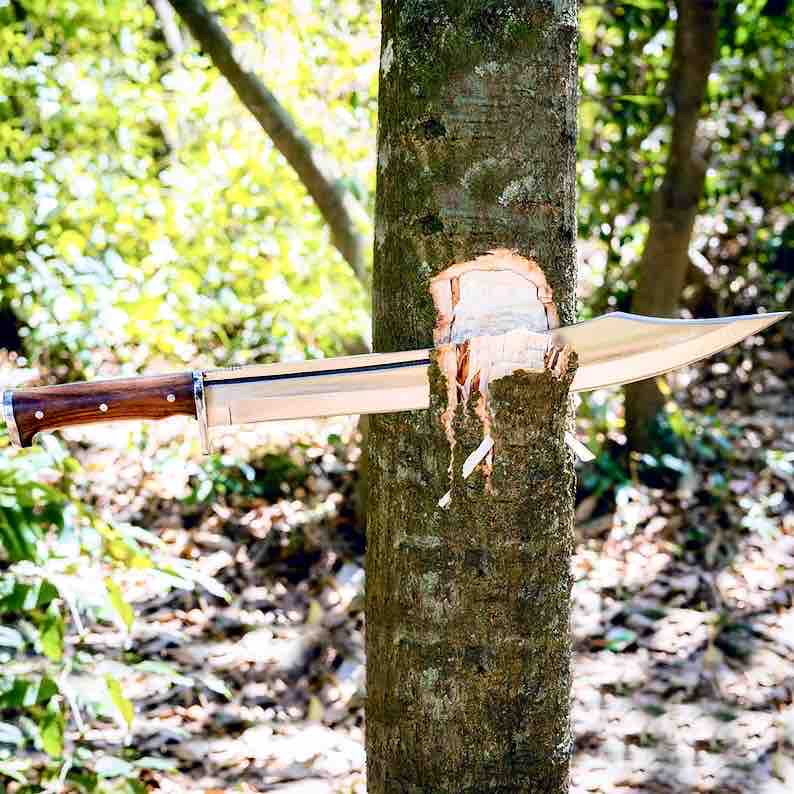 Hunting Knife  Forged Hunting Bowie Knife  Bushcraft Knife  Full Tang Knife Christmas Gift  Best For Groomsmen Gift 2
