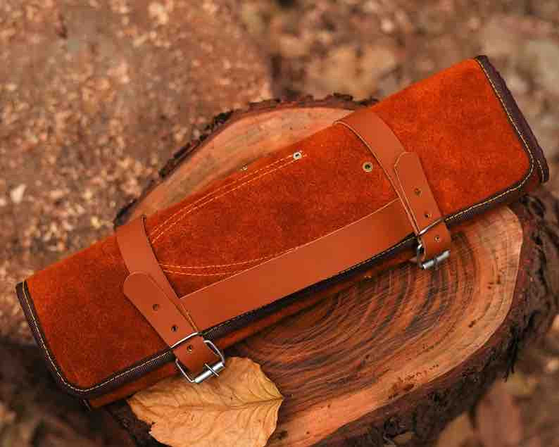 Handmade Kitchen Chef Knives Set  Damascus Steel Chef Knife  Santoku Knife  Culinary Knife Set  Christmas Gift 2