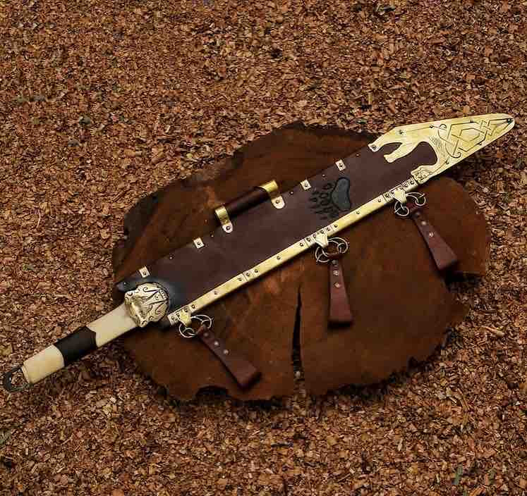 Vikings Seax Knife  Damascus Steel Seax Knife  Outdoors Camping Knife  Best For Christmas Gift Groomsmen Gift 1