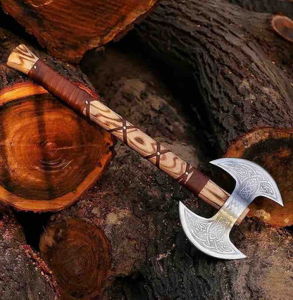 Double Head Axe  Battle Ready Vikings Axe  Camping Axe  Throwing Axe  Best Gift For Him  Christmas Gift 2