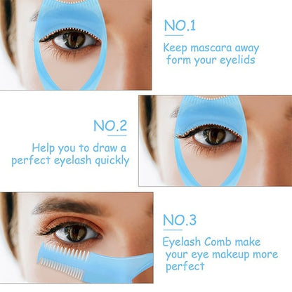 3 In 1 Eyelashes Tools Mascara Shield Applicator Guard NoMess Eye Makeup Easy To Use And Carry 3