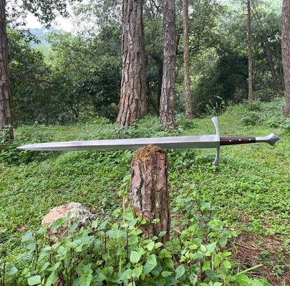 Great Viking Sword 29 Straight Long Sword 5160 Carbon Steel Sword Gifts For Him 0