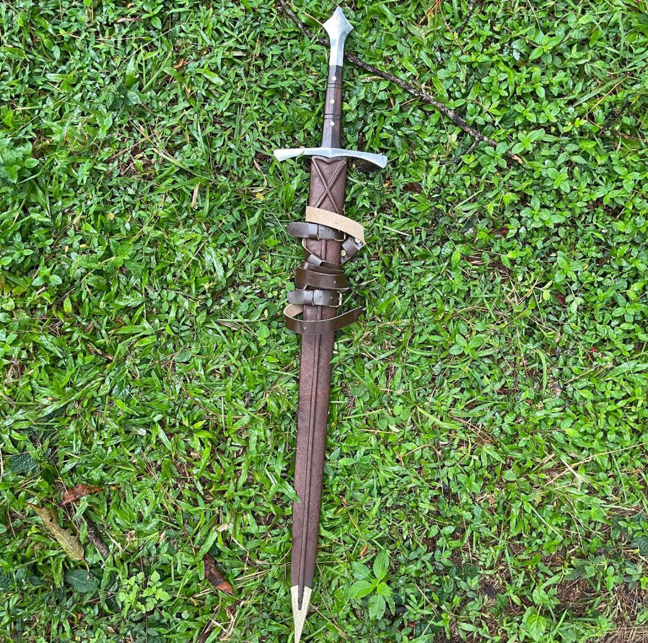 Great Viking Sword 29 Straight Long Sword 5160 Carbon Steel Sword Gifts For Him 5