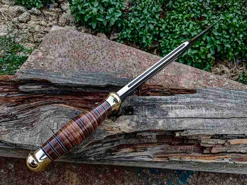 Hunting Bowie Knife  Handmade Outdoor Knife Christmas Gift Bushcraft Knife  Camping Knife  Anniversary Gift 3
