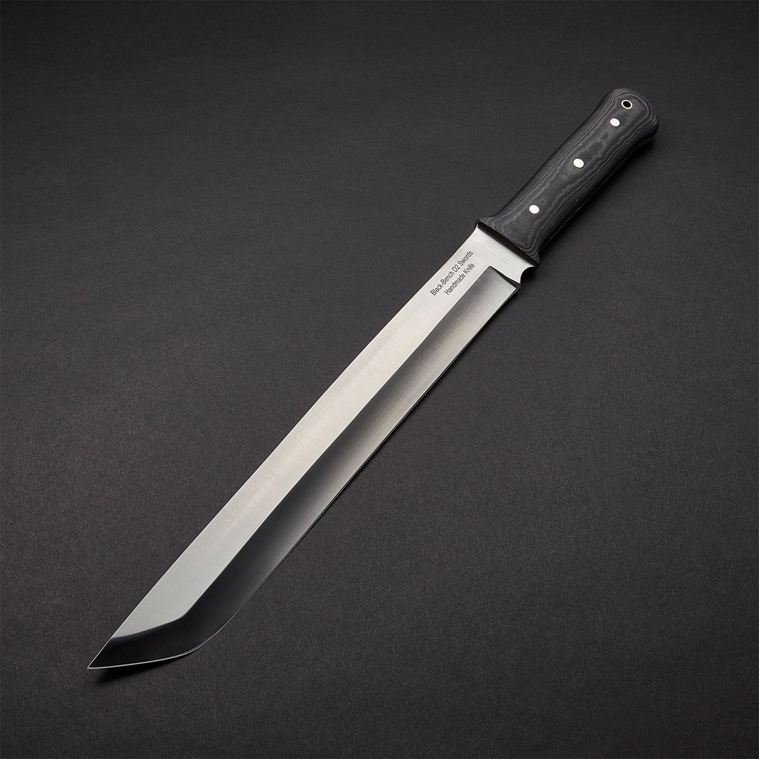 Custom Handmade Hunting Sword With D2 Tool Steel Blade And A Leather Sheath  1